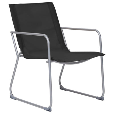 Musta puutarhasohvasarja Zinovia 4-osainen (kangas/teräs)