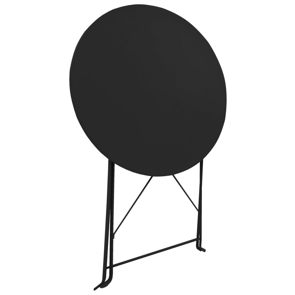 Musta bistrosetti Birlan (3-osainen, teräs)