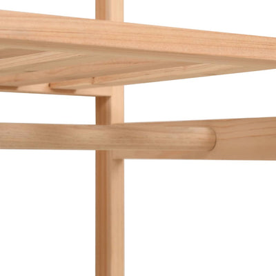 Vaatekaappi Kertesz 110x40x170cm (3 hyllyä)