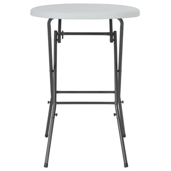 Kokoontaitettava baaripöytä valkoinen 80x110 cm HDPE