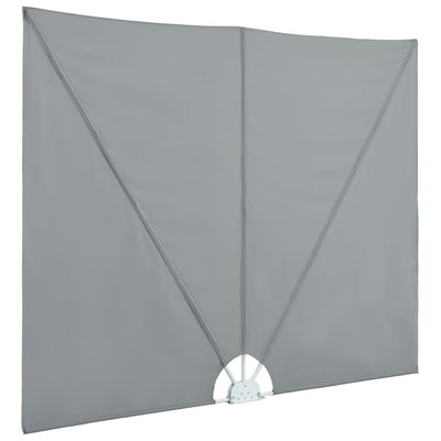 Kokoontaittuva terassin sivumarkiisi harmaa 300x150 cm
