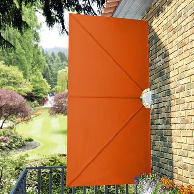 Kokoontaittuva terassin sivumarkiisi terrakotta 300x150 cm