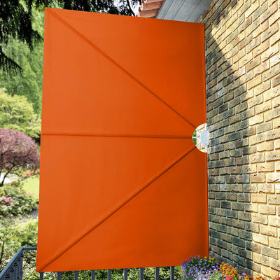 Kokoontaittuva terassin sivumarkiisi terrakotta 300x200 cm