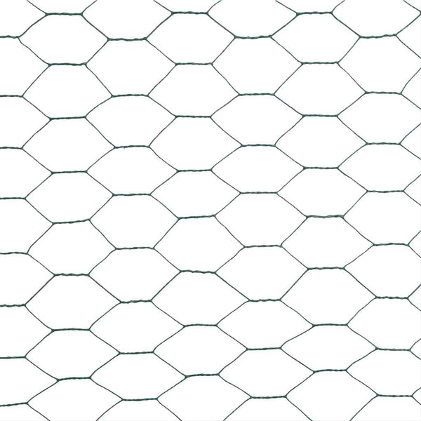 Kanaverkko teräs PVC pinnoitteella 25x1,2 m vihreä