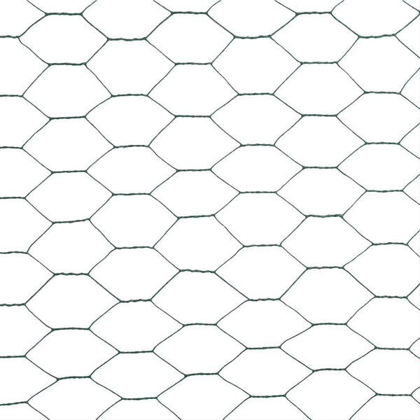 Kanaverkko teräs PVC pinnoitteella 25x1,5 m vihreä