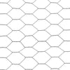 Kanaverkko teräs PVC pinnoitteella 25x0,5 m harmaa