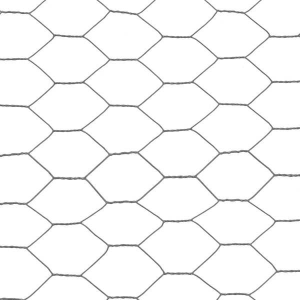 Kanaverkko teräs PVC pinnoitteella 25x0,75 m harmaa