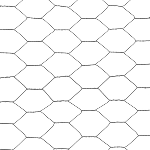 Kanaverkko teräs PVC pinnoitteella 25x1,5 m harmaa