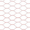 Kanaverkko teräs PVC pinnoitteella 25x0,5 m punainen