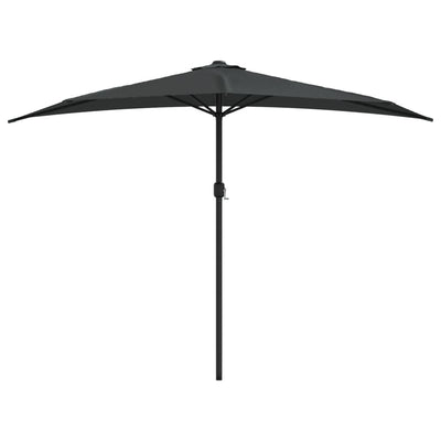 Aurinkovarjo ulkotiloihin alumiinitanko 300x155 cm antrasiitti