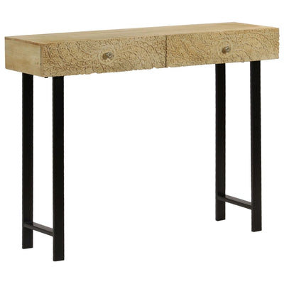 Konsolipöytä täysi mangopuu 102x30x79 cm