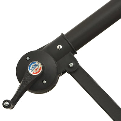 Viininpunainen riippuva aurinkovarjo alumiinipylväällä Leorica 350cm