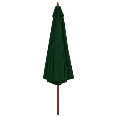 Aurinkovarjo puurunko 350 cm vihreä