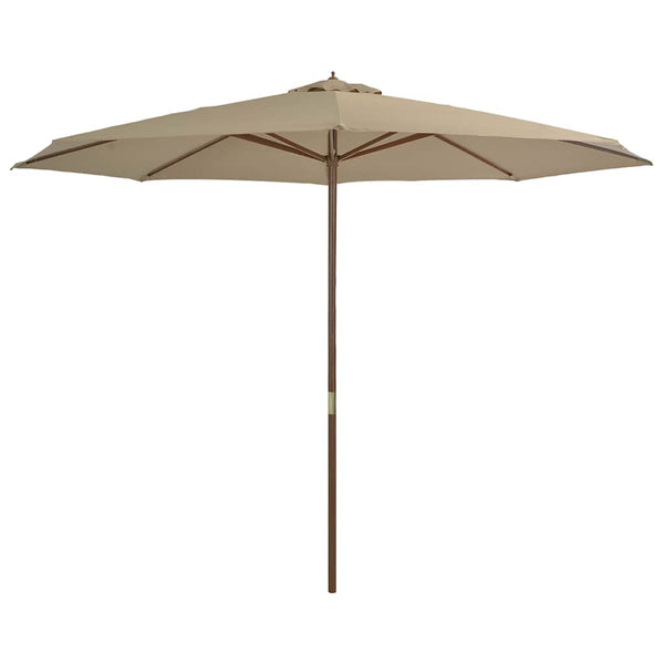 Aurinkovarjo puurunko 350 cm ruskeanharmaa