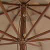 Aurinkovarjo puurunko 350 cm ruskeanharmaa