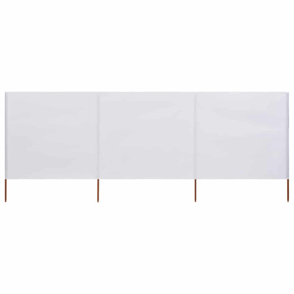 Tuulensuojakangas 3 paneelilla 400 x 120 cm valkoinen