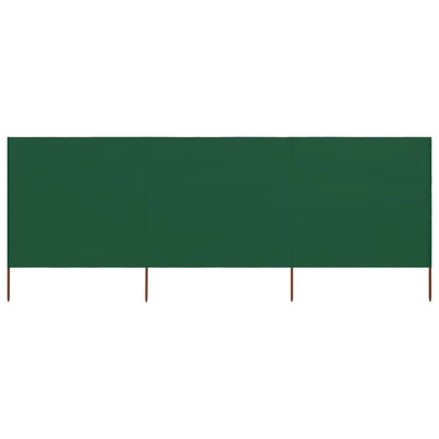 Tuulensuojakangas 3 paneelilla 400 x 120 cm vihreä