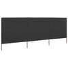 Tuulensuojakangas 3 paneelilla 400 x 120 cm antrasiitti