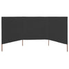 Antrasiitti tuulensuojakangas Maebelle 400x120cm (3 paneelilla)