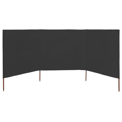 Tuulensuojakangas 3 paneelilla 400 x 120 cm antrasiitti