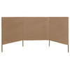 Tuulensuojakangas 3 paneelilla 400 x 120 cm ruskeanharmaa