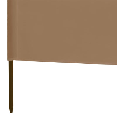 Tuulensuojakangas 3 paneelilla 400 x 120 cm ruskeanharmaa
