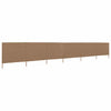Tuulensuojakangas 6 paneelilla 800 x 80 cm ruskeanharmaa