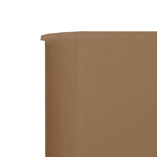 Tuulensuojakangas 6 paneelilla 800 x 80 cm ruskeanharmaa