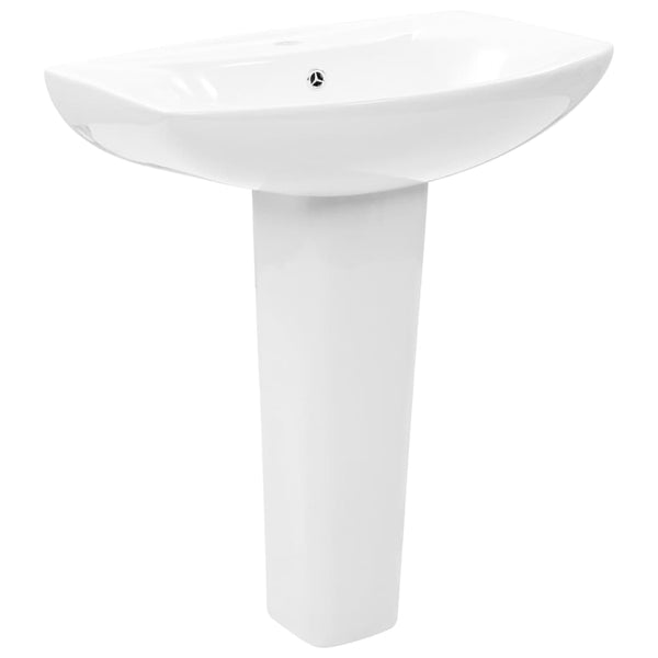 Vapaasti seisova pesuallas jalustalla keraaminen Violandra 650x520x200 mm