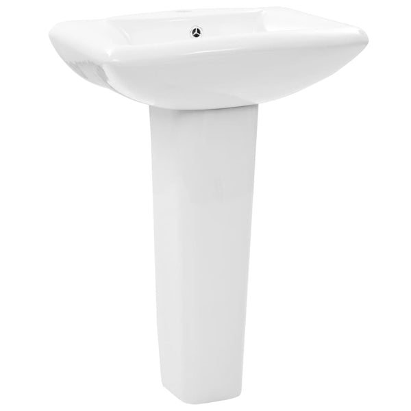 Vapaasti seisova pesuallas jalustalla keraaminen Leota 580x470x200mm