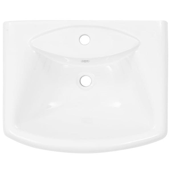 Vapaasti seisova pesuallas jalustalla keraaminen Leota 580x470x200mm