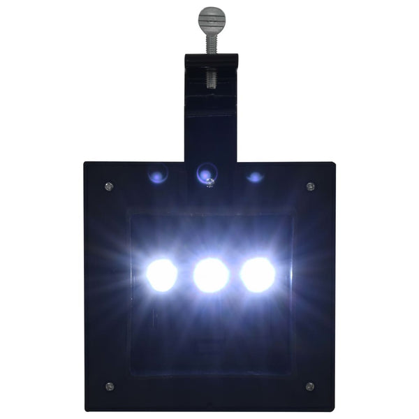 Musta ulkoaurinkokennovalaisin Marinta 12cm (6 kpl led neliö)