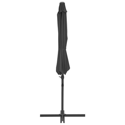 Aurinkovarjo cantilever terästolpalla 300 cm antrasiitti