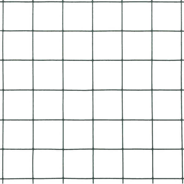 Kanaverkko teräs PVC pinnoitteella 10x0,5 m vihreä