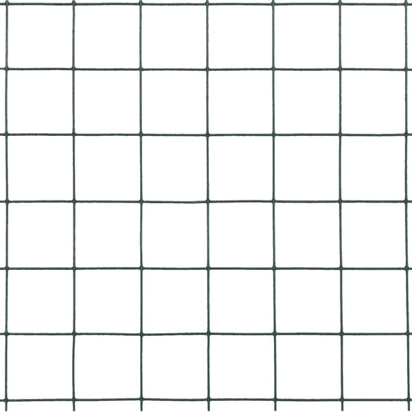 Kanaverkko teräs PVC pinnoitteella 10x1,5 m vihreä