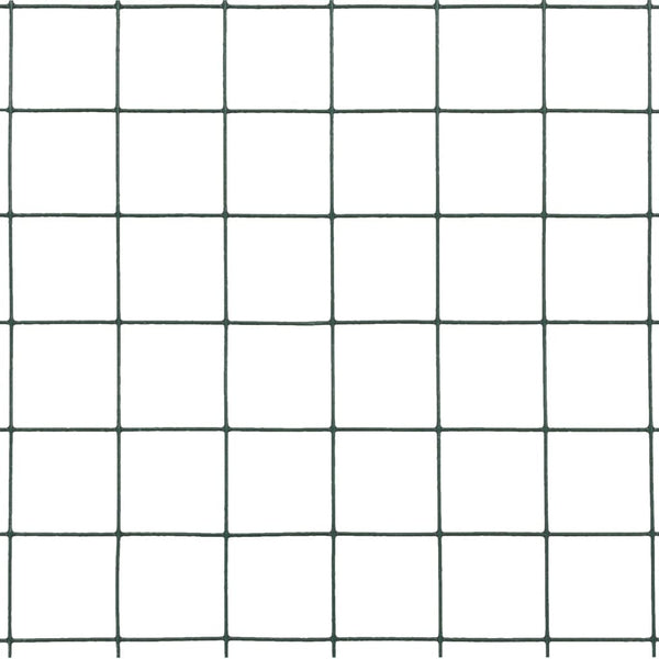 Kanaverkko teräs PVC pinnoitteella 25x0,5 m vihreä