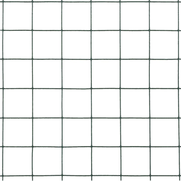Kanaverkko teräs PVC pinnoitteella 25x1,5 m vihreä