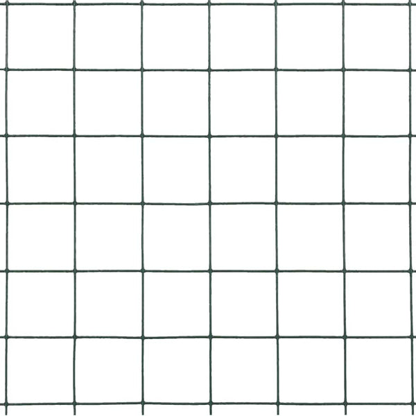 Kanaverkko teräs PVC pinnoitteella 25x1,5 m vihreä