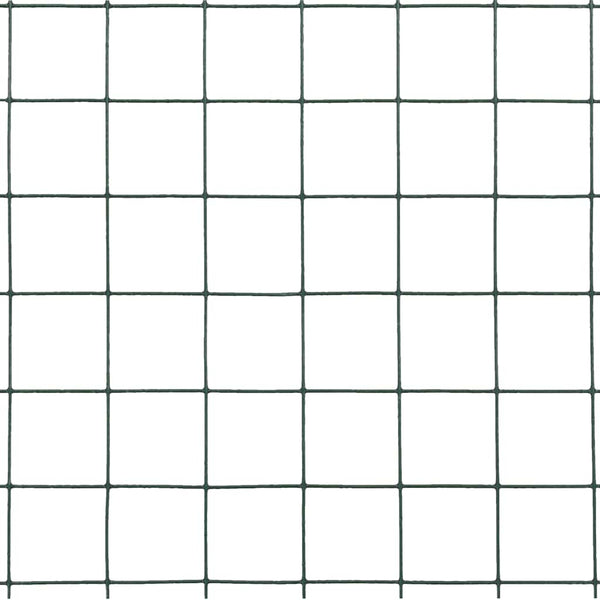Kanaverkko teräs PVC pinnoitteella 25x1,5 m vihreä