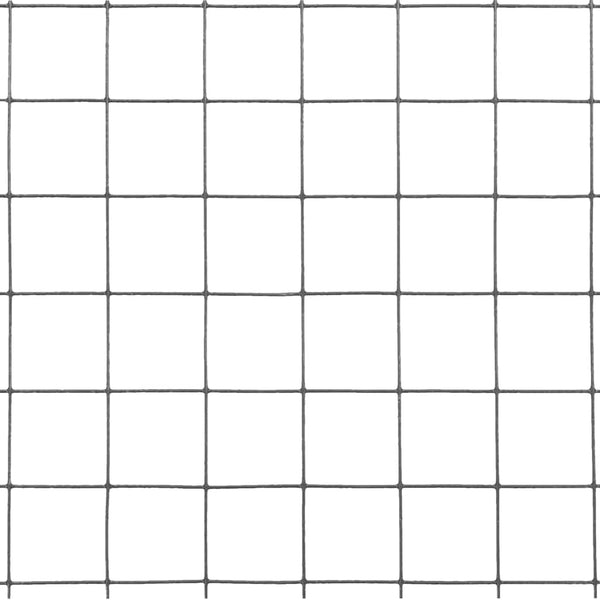Kanaverkko teräs PVC pinnoitteella 25x1,5 m harmaa