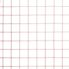 Kanaverkko teräs PVC pinnoitteella 10x1 m punainen