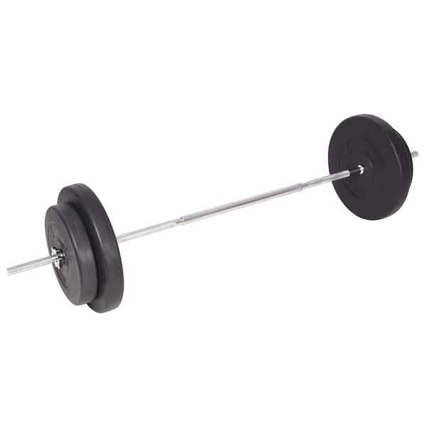 Kuntopenkki painotelineellä, levy- ja käsipainosarja 90 kg
