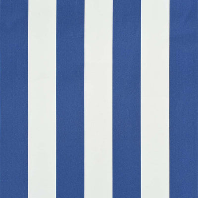 Sininen ja valkoinen sisäänkelattava markiisi Golban 300x150cm