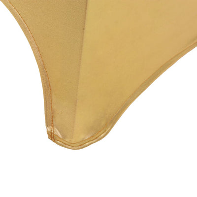 Tuolinpäällinen 6 kpl stretch kulta
