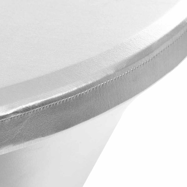Pöytäliinat 2 kpl venyvä 70 cm hopeanvärinen