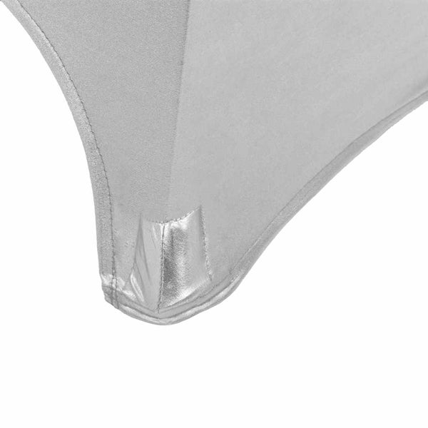 Pöytäliinat 2 kpl venyvä 70 cm hopeanvärinen
