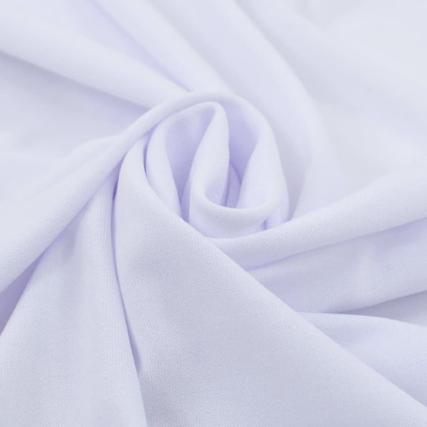 Valkoinen venyvät pöytäliinat Burnichi 150x74cm (2 kpl helmalla)