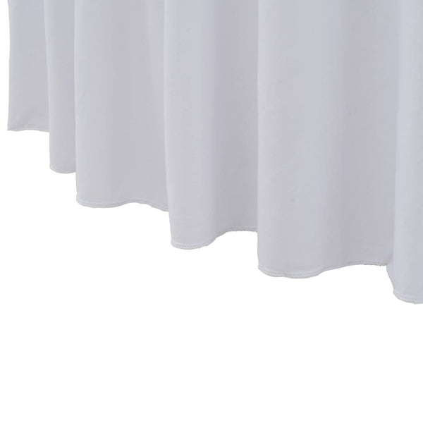 Valkoinen venyvät pöytäliinat Burnichi 150x74cm (2 kpl helmalla)