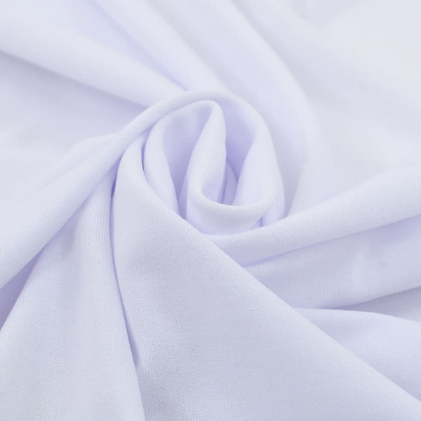 Valkoinen venyvät pöytäliinat Burnichi 180x74cm (2 kpl helmalla)