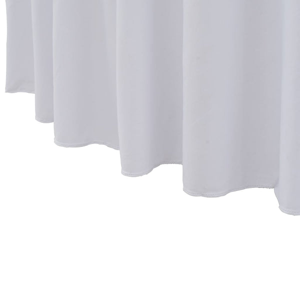 Valkoinen venyvät pöytäliinat Burnichi 180x74cm (2 kpl helmalla)